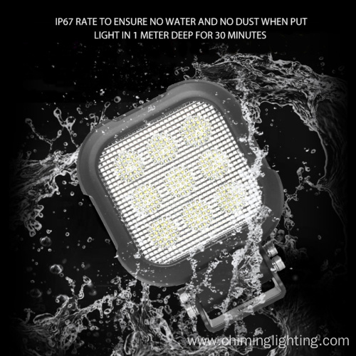 New 10-30V 4.7 Inch square 43w DT plug LED heavy duty construction work light offroad truck car motorcycle work lamp